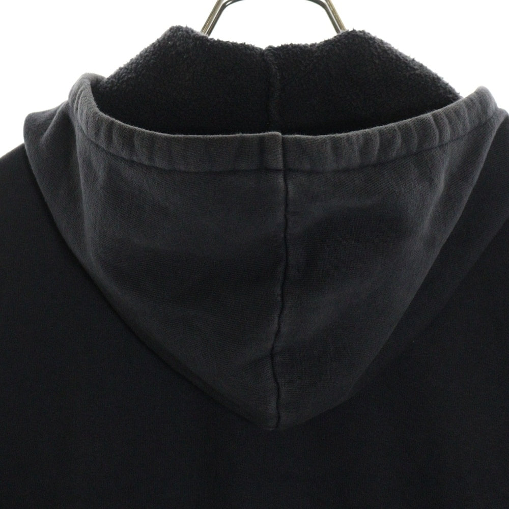 BALMAIN(バルマン) ハーフジップ コットン スウェットプルオーバーパーカー ネイビー JB203