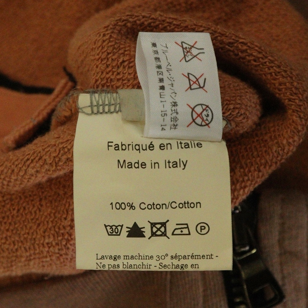 BALMAIN(バルマン) ロゴエンブロイダリー コットン ジップアップスウェットパーカー サーモンピンク W1HJ668B558