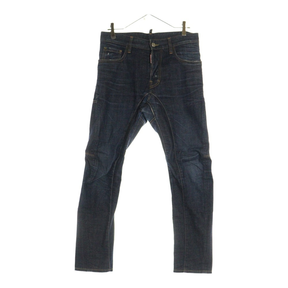 DSQUARED2(ディースクエアード) 13SS 5P ボタンフライ ストレート デニムパンツ インディゴ S74LA0485