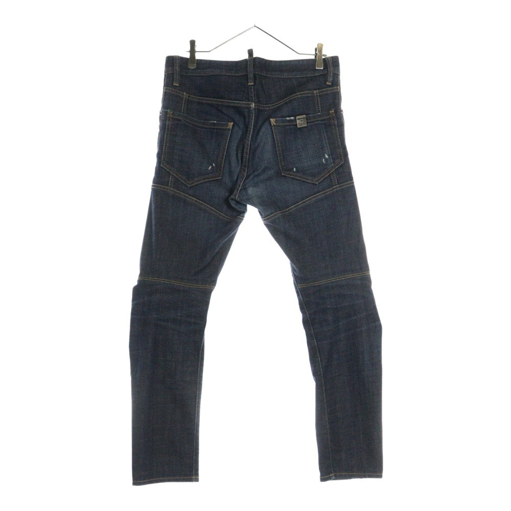 DSQUARED2(ディースクエアード) 13SS 5P ボタンフライ ストレート デニムパンツ インディゴ S74LA0485