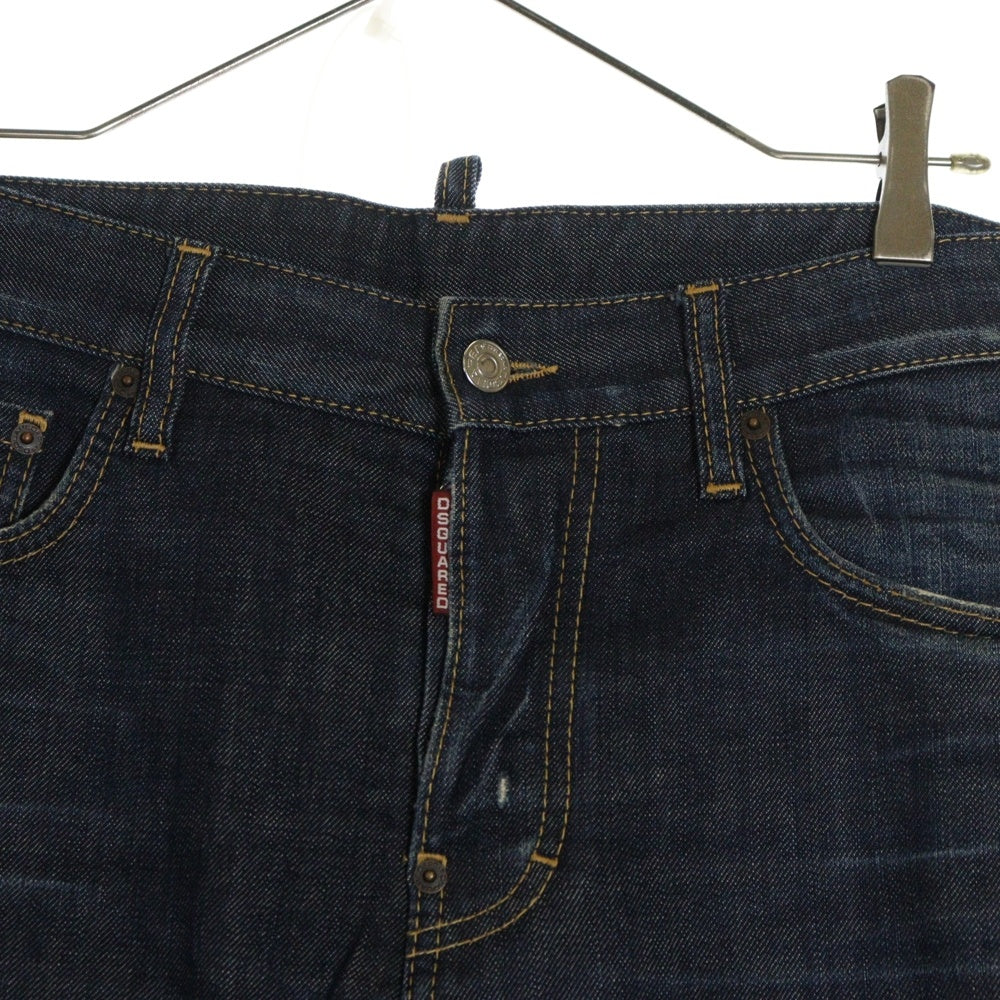 DSQUARED2(ディースクエアード) 13SS 5P ボタンフライ ストレート デニムパンツ インディゴ S74LA0485