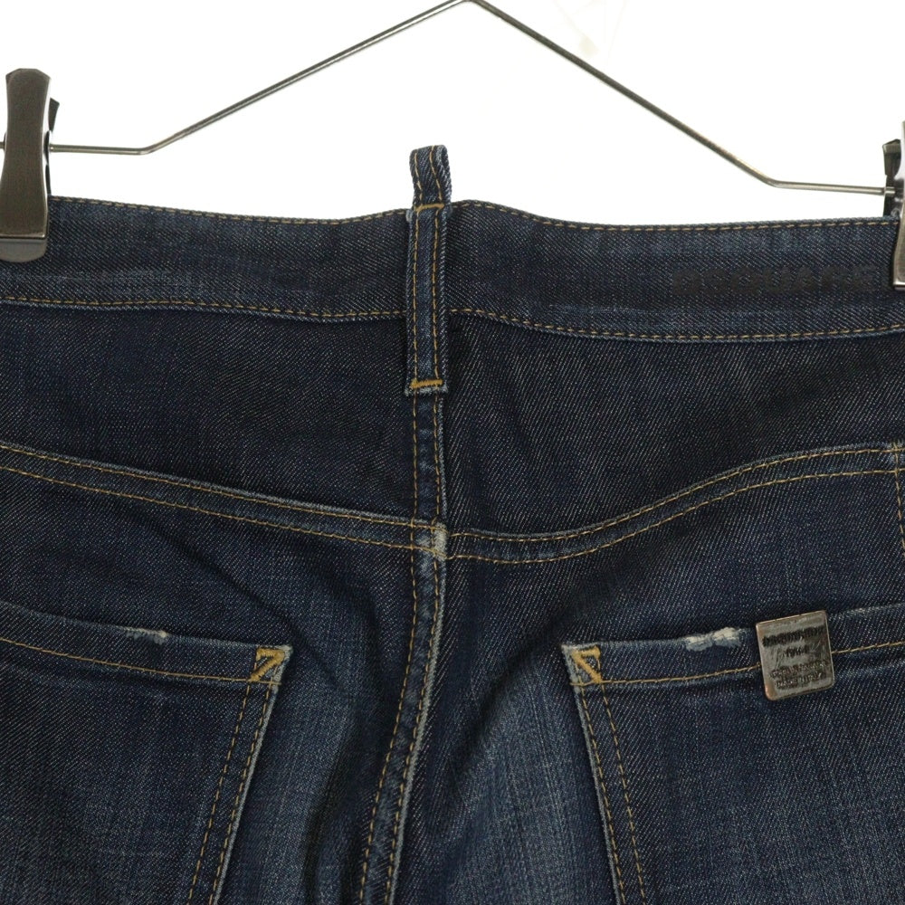 DSQUARED2(ディースクエアード) 13SS 5P ボタンフライ ストレート デニムパンツ インディゴ S74LA0485