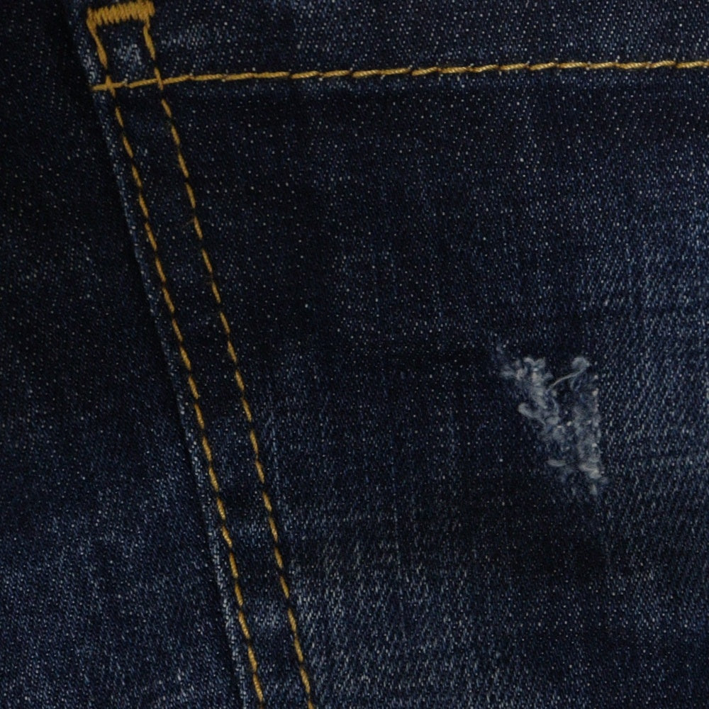 DSQUARED2(ディースクエアード) 20AW Twin Pack Straight Leg Sharpei Jean ツインパック レイヤード クラッシュ加工 デニムパンツ インディゴ S71LB0812