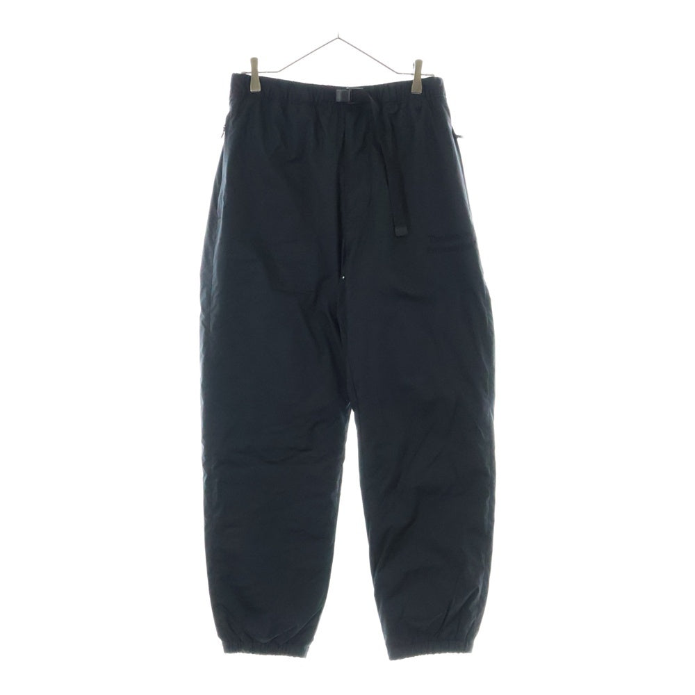 ENNOY(エンノイ) 24AW PADDED PANTS ロゴ刺繍 ナイロンパンツ ブラック AW24BRENPT05LP