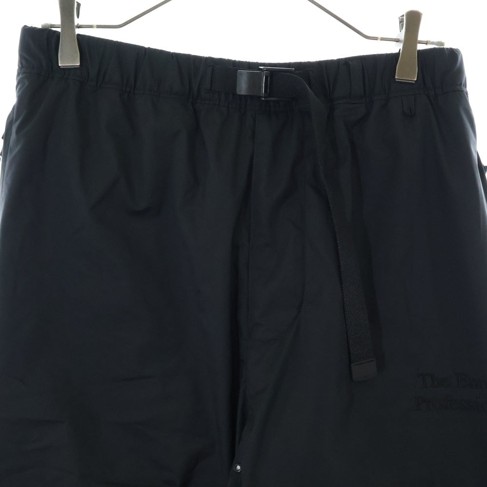 ENNOY(エンノイ) 24AW PADDED PANTS ロゴ刺繍 ナイロンパンツ ブラック AW24BRENPT05LP