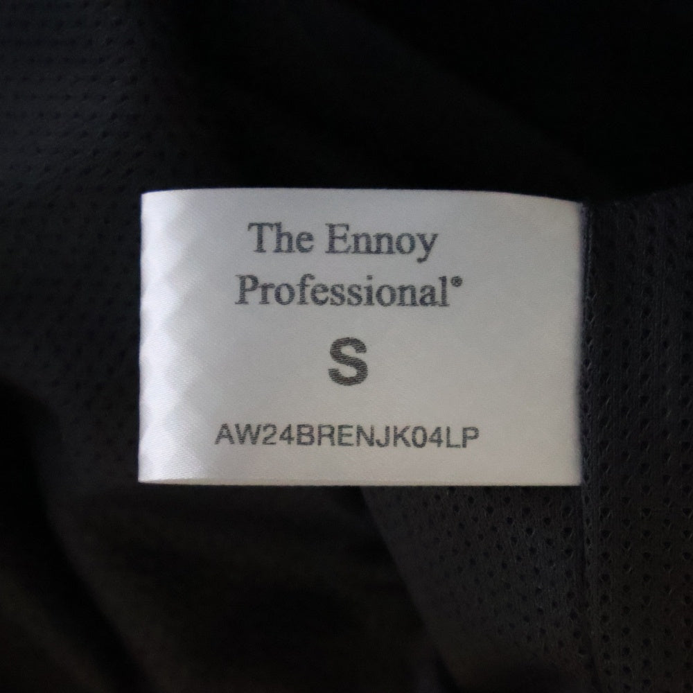 ENNOY(エンノイ) 24AW CPN HOODIE ロゴ刺繍 フーデッドナイロンジャケット ブラウン AW24BRENJK04LP