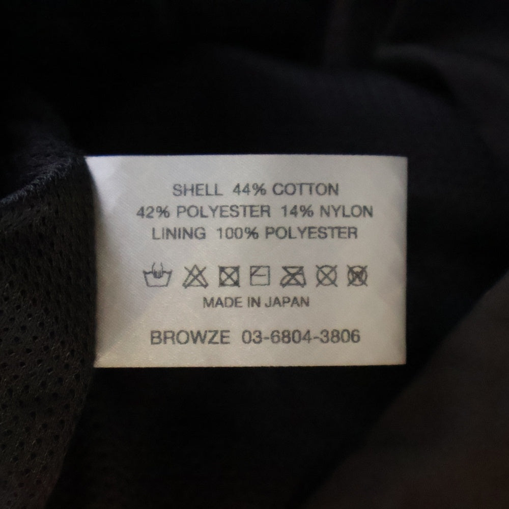 ENNOY(エンノイ) 24AW CPN HOODIE ロゴ刺繍 フーデッドナイロンジャケット ブラウン AW24BRENJK04LP
