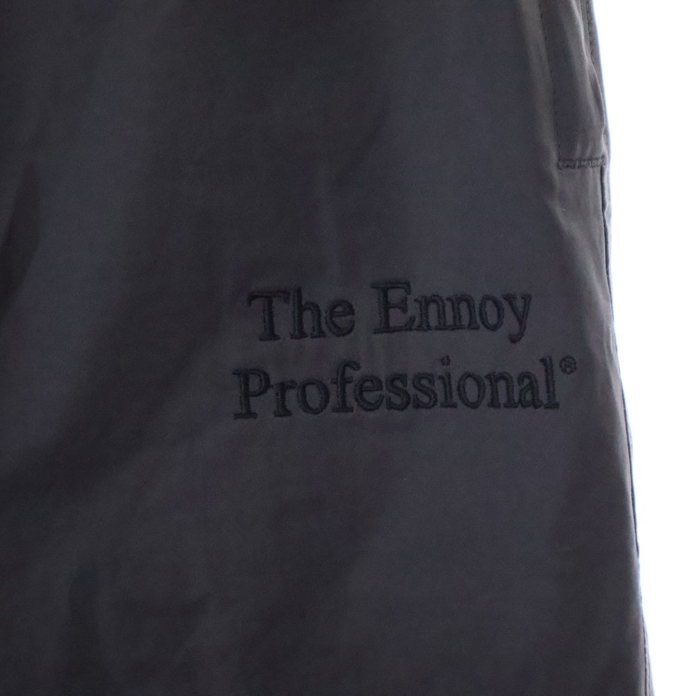 ENNOY(エンノイ) 24AW CPN ロゴ刺繍 ナイロンパンツ ブラウン AW24BRENPT04LP