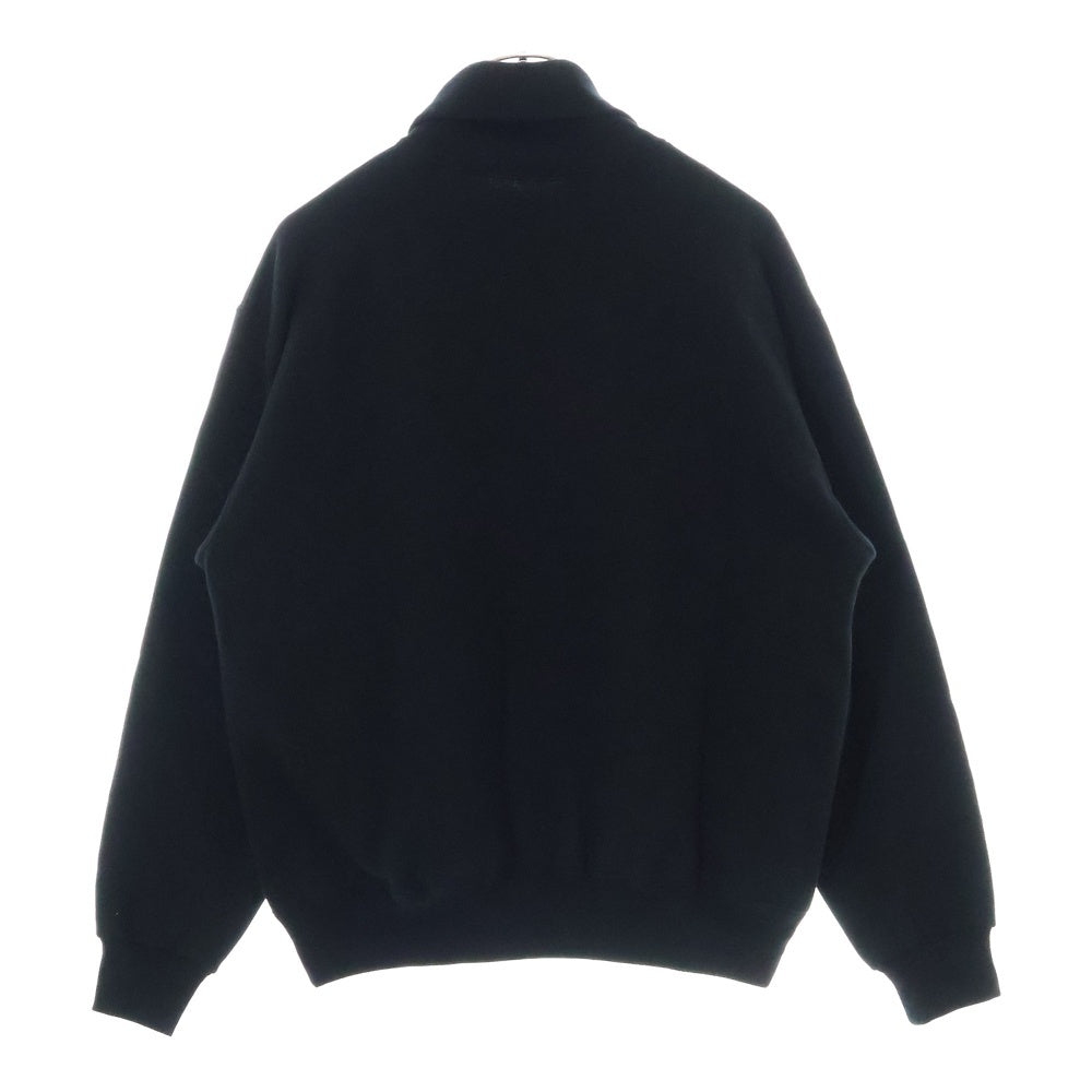 ENNOY(エンノイ) 24AW ELECTRIC LOGO TURTLENECK SWEAT エレクトリックロゴ刺繍 タートルネックスウェット ブラック AW24BRENCT05NTL