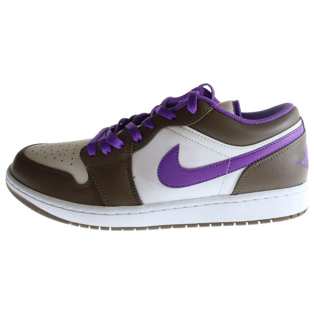 NIKE(ナイキ) AIR JORDAN 1 LOW PALOMINO エアジョーダン パロミノ ローカットスニーカー ブラウン/パープル/ホワイト US10/28cm 553558-215