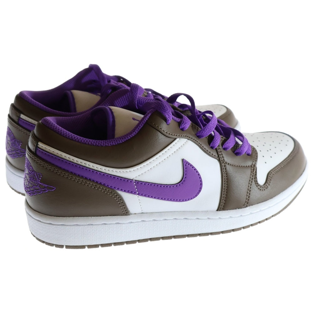 NIKE(ナイキ) AIR JORDAN 1 LOW PALOMINO エアジョーダン パロミノ ローカットスニーカー ブラウン/パープル/ホワイト US10/28cm 553558-215
