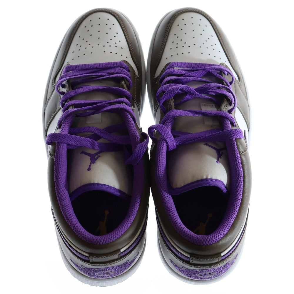 NIKE(ナイキ) AIR JORDAN 1 LOW PALOMINO エアジョーダン パロミノ ローカットスニーカー ブラウン/パープル/ホワイト US10/28cm 553558-215