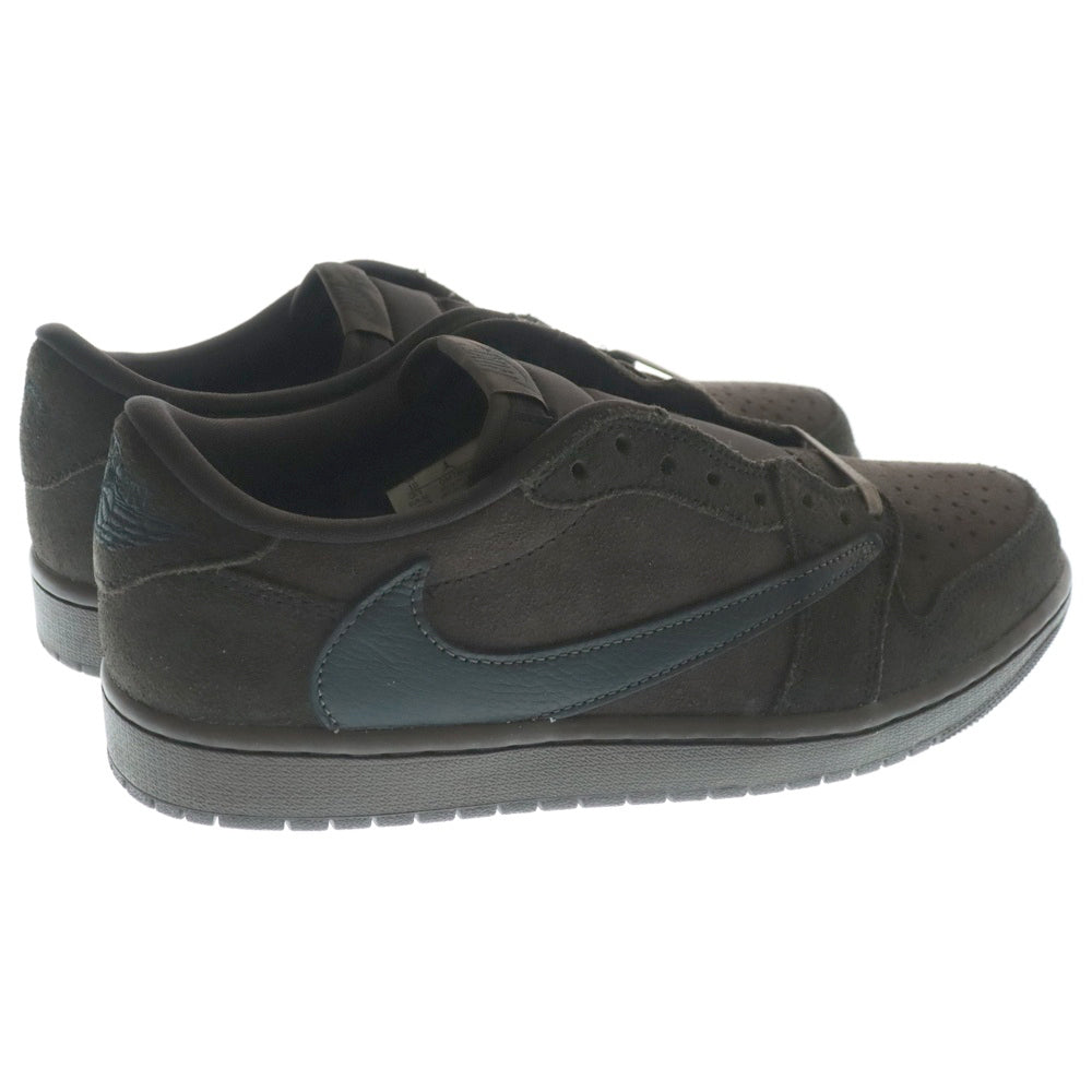 NIKE(ナイキ) ×TRAVIS SCOTT AIR JORDAN 1 LOW OG SP VELVET BROWN トラヴィススコット エアジョーダン ベルベットブラウン ローカットスニーカー US10/28cm DM7866-202