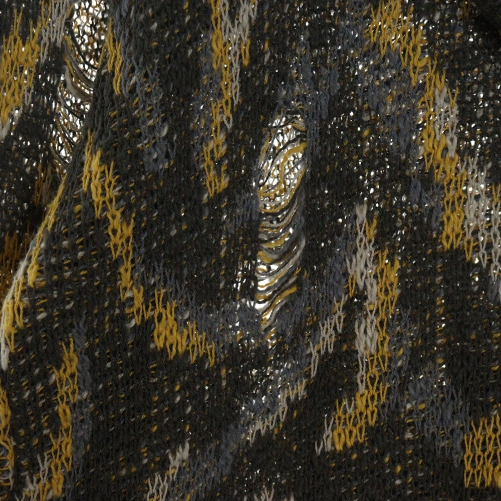 KAMIYA(カミヤ) 25SS CAMOUFLAGE ZIP KNIT HOODIE カモフラージュ ジップアップ フーデット ニット カーディガン セーター マルチ G14HD072-0
