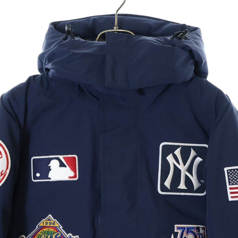 SUPREME(シュプリーム) 21AW New York Yankees GORE-TEX 700-Fill Down Jacket ニューヨークヤンキース ゴアテックス フーデッドダウンジャケット ネイビー