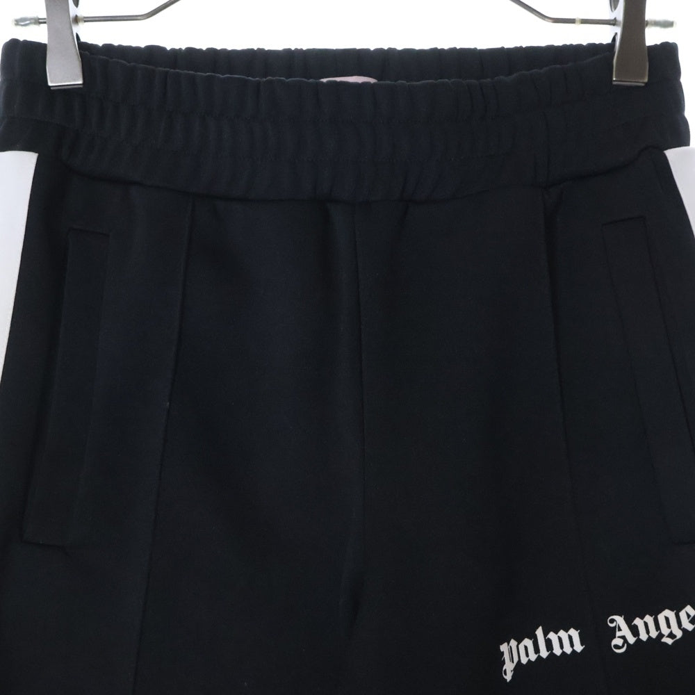 Palm Angels(パームエンジェルス) 18SS ロゴプリント サイドライントラックパンツ ジャージ ブラック/ホワイト PMCA023S19384001