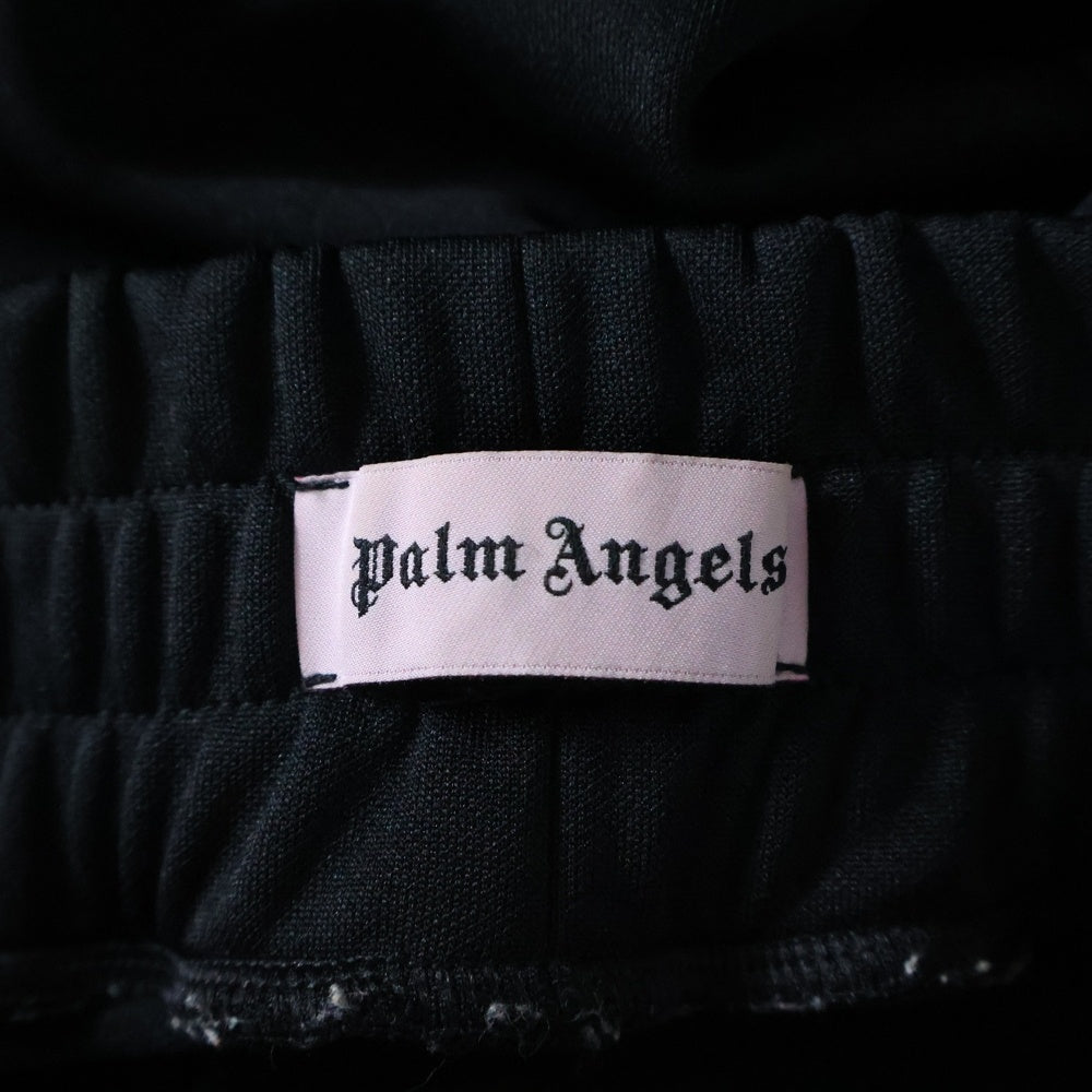 Palm Angels(パームエンジェルス) 18SS ロゴプリント サイドライントラックパンツ ジャージ ブラック/ホワイト PMCA023S19384001