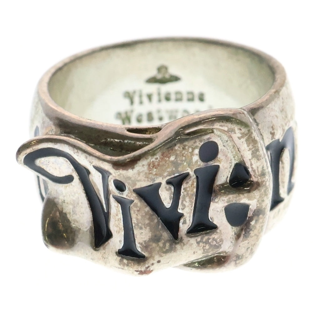 Vivienne Westwood(ヴィヴィアンウエストウッド) BELT RING ベルトモチーフ ロゴ刻印 リング 指輪 シルバー