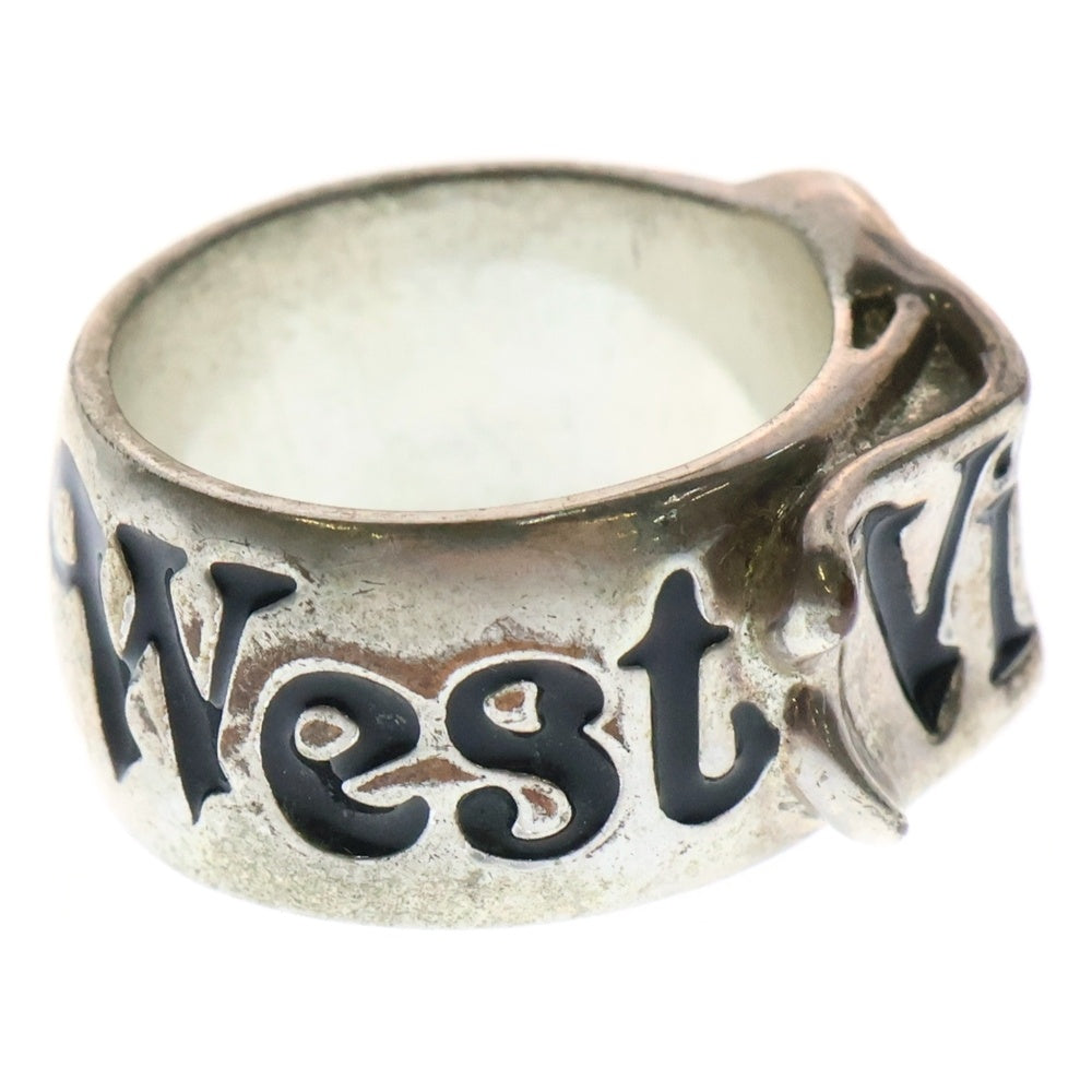 Vivienne Westwood(ヴィヴィアンウエストウッド) BELT RING ベルトモチーフ ロゴ刻印 リング 指輪 シルバー
