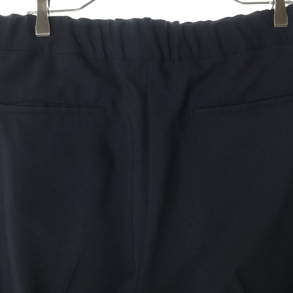 SOPHNET.(ソフネット) 24AW STRETCH WOVEN CLOTH SLIM FIT RIBBED PANTS ストレッチ ウーブン クロス スリム フィット リブド パンツ ブラック SOPH-242030