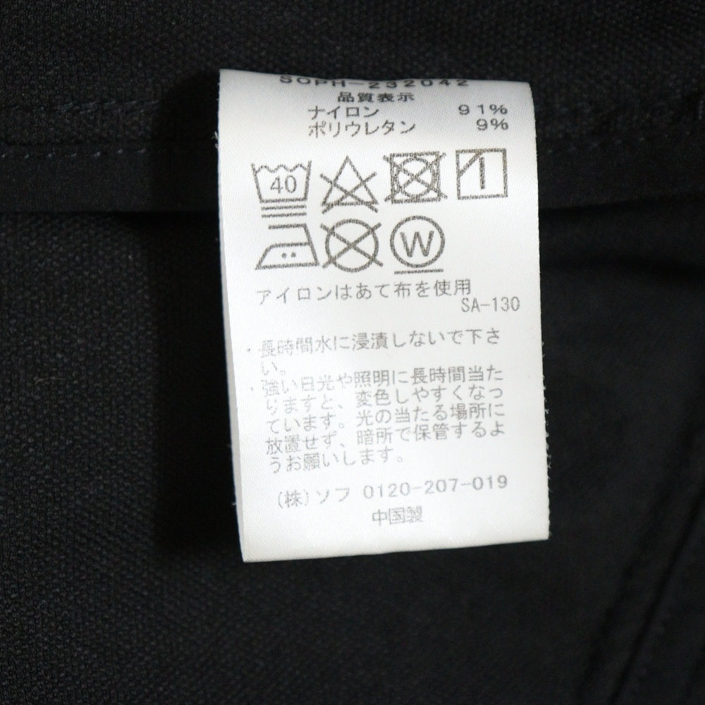 SOPHNET.(ソフネット) 23AW ZIP UP TECH CARDIGAN ジップ アップ テック カーディガン ブラック SOPH-232042