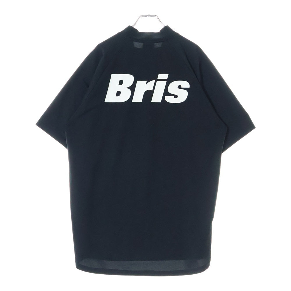 F.C.R.B./F.C.Real Bristol/FCRB(エフシーアールビー/エフシーレアルブリストル) 22SS S/S TEAM MOCK NECK TOP ショートスリーブ チーム トップ モックネック半袖Tシャツ カットソー ブラック FCRB-220023
