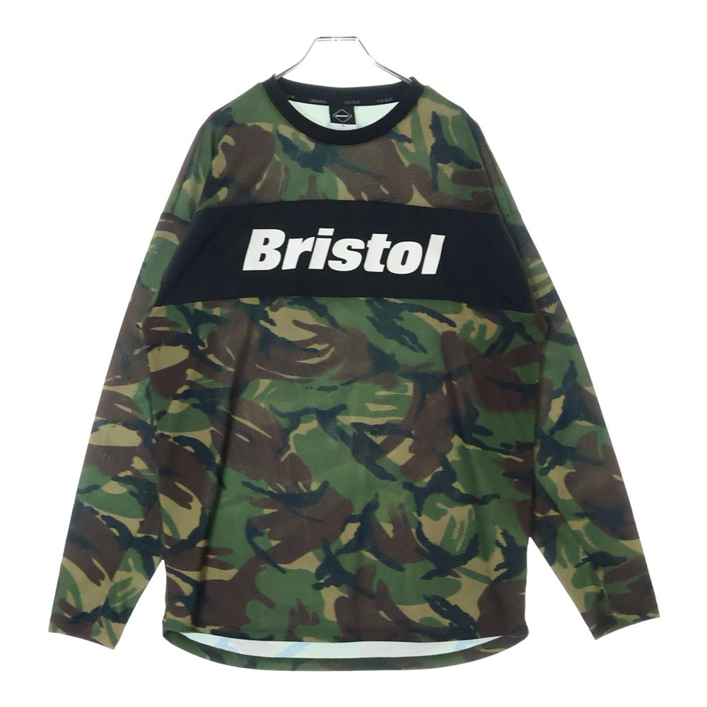 F.C.R.B./F.C.Real Bristol/FCRB(エフシーアールビー/エフシーレアルブリストル) 22SS L/S TOP TOUR TEE ロングスリーブ トップ ツアー カモ柄 クルーネック長袖Tシャツ カットソー マルチカラー FCRB-220048