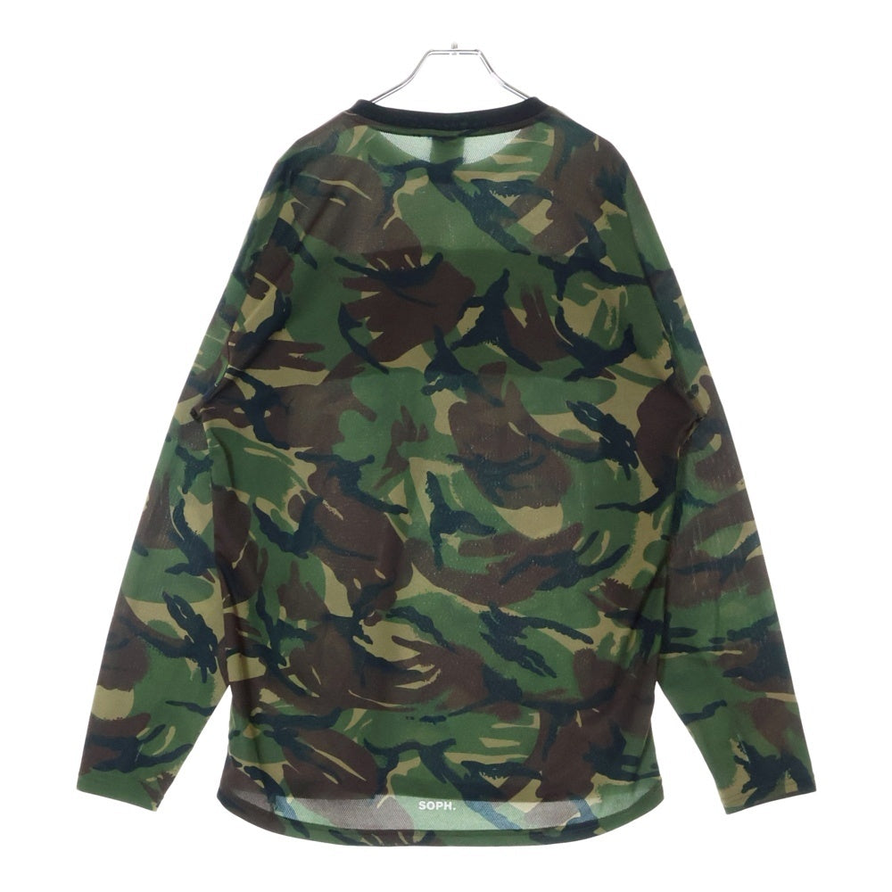 F.C.R.B./F.C.Real Bristol/FCRB(エフシーアールビー/エフシーレアルブリストル) 22SS L/S TOP TOUR TEE ロングスリーブ トップ ツアー カモ柄 クルーネック長袖Tシャツ カットソー マルチカラー FCRB-220048