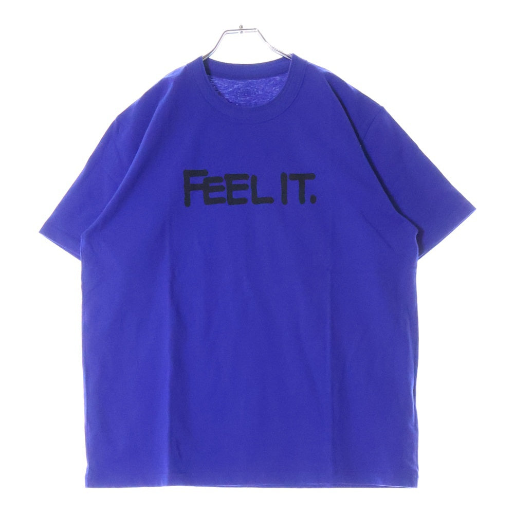 Sacai(サカイ) 21SS ERIC HAZE T-SHIRT エリックヘイズ ロゴプリント クルーネック 半袖Tシャツ カットソー ブルー 21-0306S