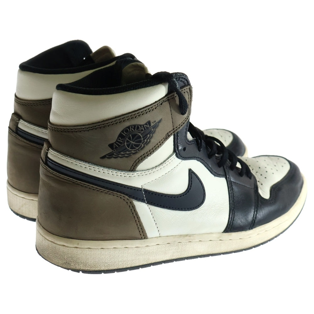 NIKE(ナイキ) AIR JORDAN 1 RETRO HIGH OG DARK MOCHA エアジョーダン1 ダークモカ ハイカットスニーカー ブラック/ブラウン US11/29cm 555088-105