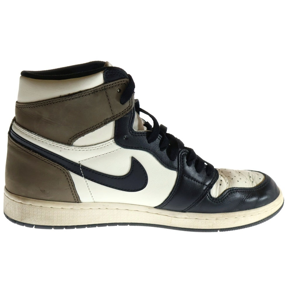 NIKE(ナイキ) AIR JORDAN 1 RETRO HIGH OG DARK MOCHA エアジョーダン1 ダークモカ ハイカットスニーカー ブラック/ブラウン US11/29cm 555088-105