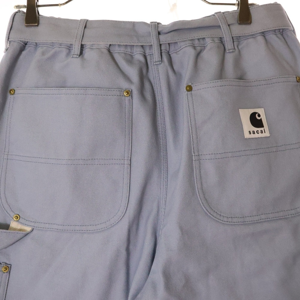 Sacai(サカイ) 23AW ×Carhartt WIP Canvas Pants カーハート キャンバスペインターパンツ ブルー 23-0555S