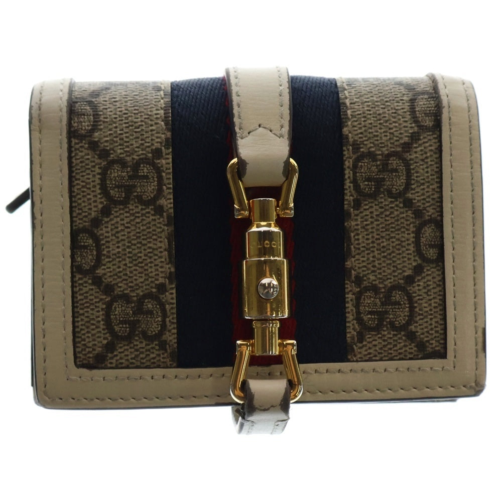 GUCCI(グッチ) ジャッキー1961 GGスプリーム 2つ折り コンパクトウォレット 財布 マルチカラー 645536