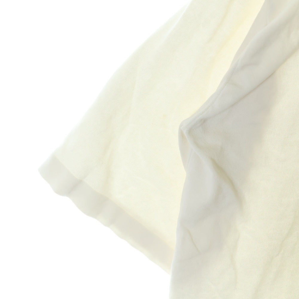 AURALEE(オーラリー) 19SS SUPER HARD TWIST KNIT BIG SLIT TEE スーパーハードツイストニット ビッグスリットTシャツ 半袖カットソー ホワイト A9ST04HT