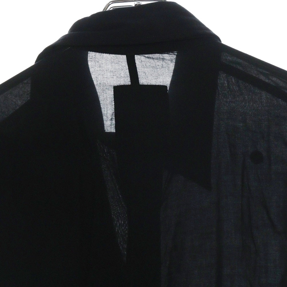BLACK Scandal Yohji Yamamoto(ブラックスキャンダルヨウジヤマモト) 20AW アームプリント レーヨン ロング 長袖シャツ ブラック HR-B77-888