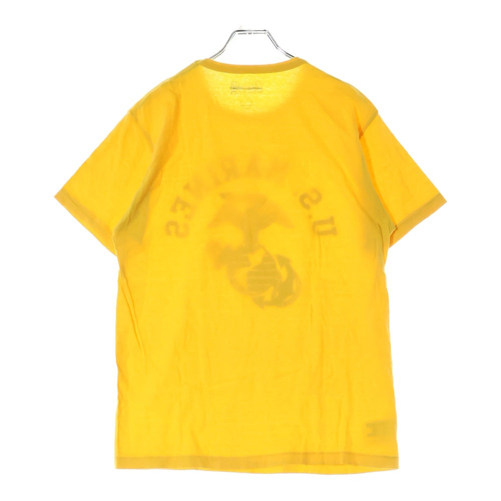 TOYS McCOY(トイズマッコイ) 19N76 U.S.MARINES TEE タクシードライバー フロントプリントTシャツ 半袖クルーネックカットソー イエロー TMC2418