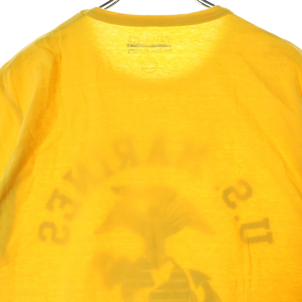 TOYS McCOY(トイズマッコイ) 19N76 U.S.MARINES TEE タクシードライバー フロントプリントTシャツ 半袖クルーネックカットソー イエロー TMC2418