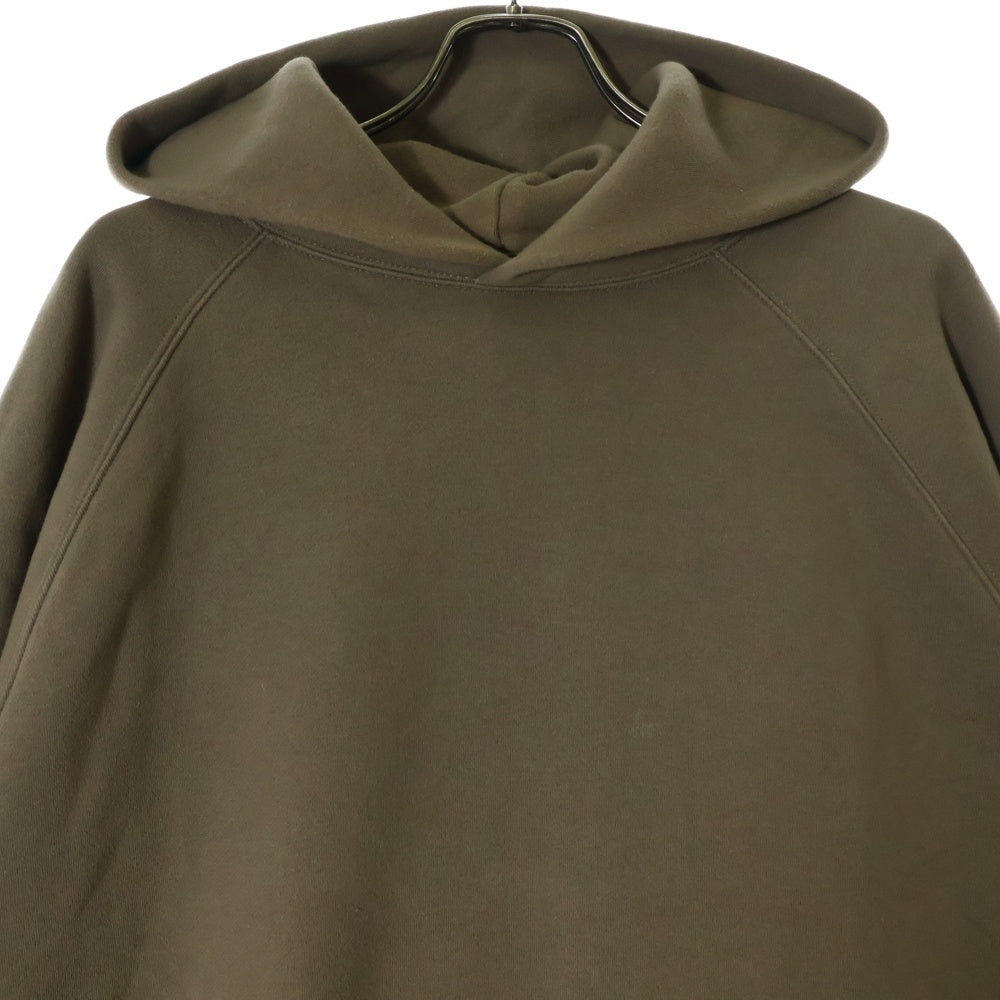 FEAR OF GOD ESSENTIALS(フィアオブゴッド エッセンシャルズ) バックロゴプリント プルオーバースウェットパーカー フーディー ブラウン