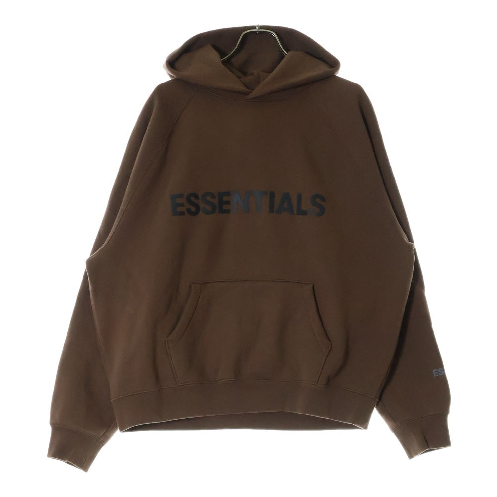 FEAR OF GOD ESSENTIALS(フィアオブゴッド エッセンシャルズ) FRONT LOGO HOODIE フロント ロゴ フーディー プルオーバースウェットパーカー ブラウン
