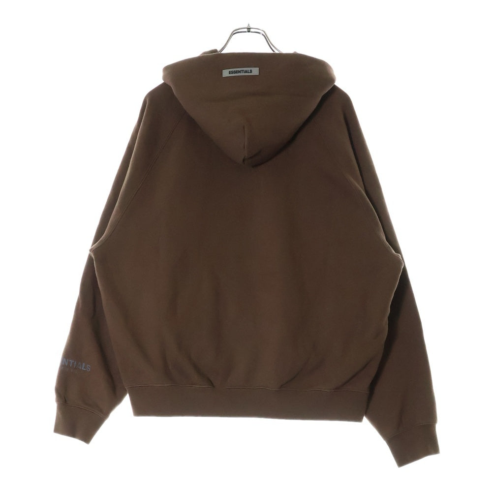 FEAR OF GOD ESSENTIALS(フィアオブゴッド エッセンシャルズ) FRONT LOGO HOODIE フロント ロゴ フーディー プルオーバースウェットパーカー ブラウン
