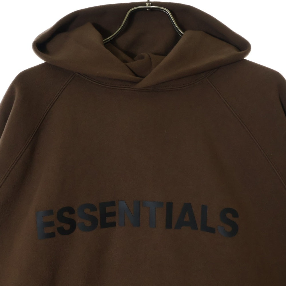 FEAR OF GOD ESSENTIALS(フィアオブゴッド エッセンシャルズ) FRONT LOGO HOODIE フロント ロゴ フーディー プルオーバースウェットパーカー ブラウン