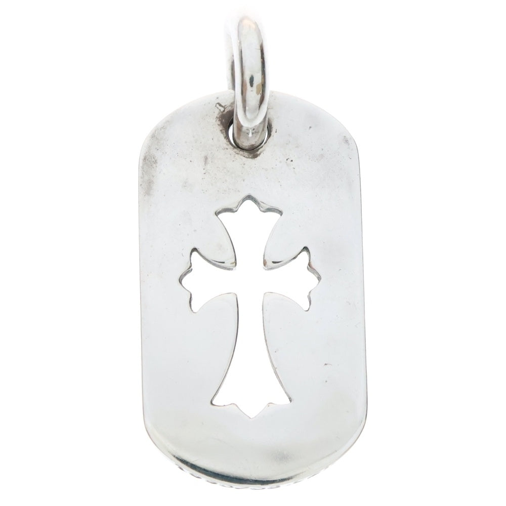 CHROME HEARTS(クロムハーツ) D TAG SML CO CRS カットアウトクロスドッグタグ スモール ペンダントトップ シルバー BCA242