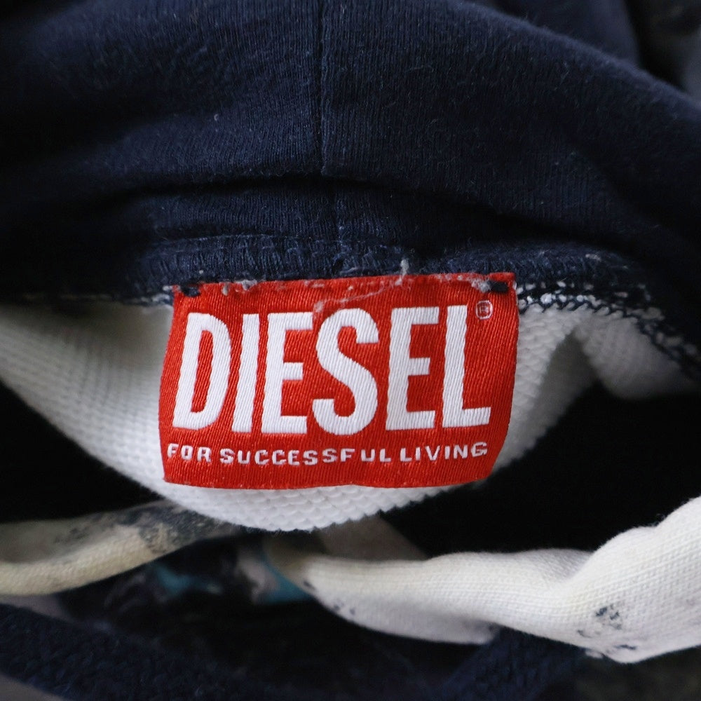 DIESEL(ディーゼル) 23AW S-PAY-HOOD‐L1 プラネットカモ 総柄プリント プルオーバーパーカー マルチカラー A11488