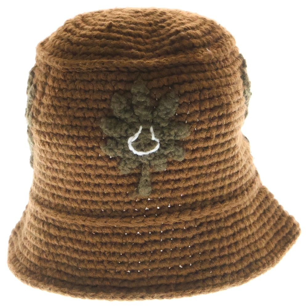 HUF(ハフ) NATURE BUDDY KNIT BUCKET ネイチャーバディ ニットバケットハット 帽子 ブラウン WHT0004