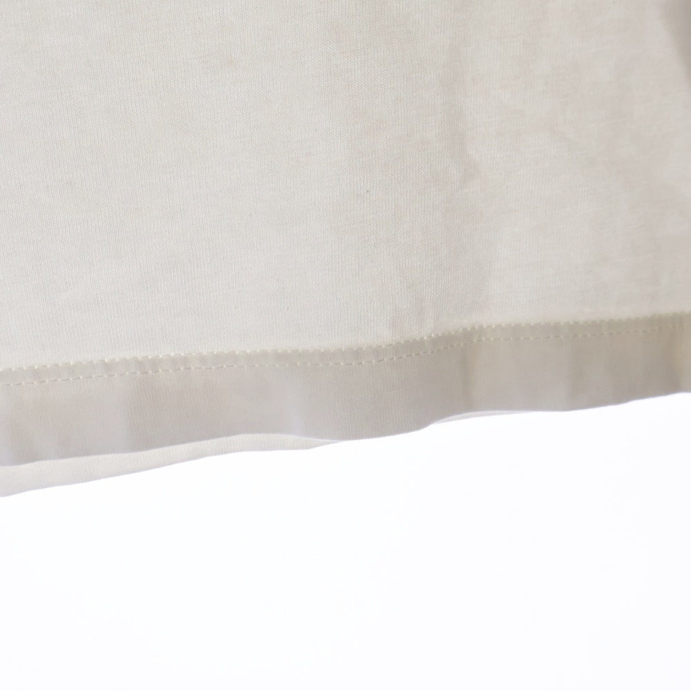 GANNI(ガニー) Basic Jersey Rhinestone Relaxed T-shirt コットン ラインストーン ロゴ Tシャツ カットソー ホワイト