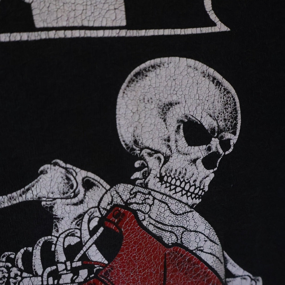 VINTAGE(ヴィンテージ) 90S VINTAGE MOTOR PSYCHO BAND TEE ヴィンテージ モーターサイコ フルーツタグ 両面スカルプリントTシャツ 半袖クルーネックカットソー ブラック