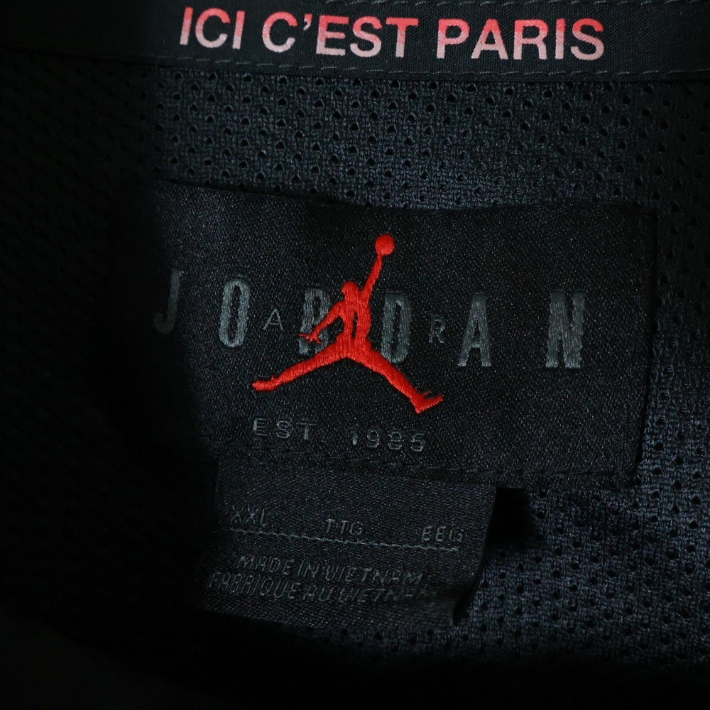 NIKE(ナイキ) JORDAN BRAND M J PSG ANTHEM JACKET RUST PINK INFRARED 23 ジョーダン ブランド パリサンジェルマン アンセム ナイロンジャケット ブラック FV7740-685