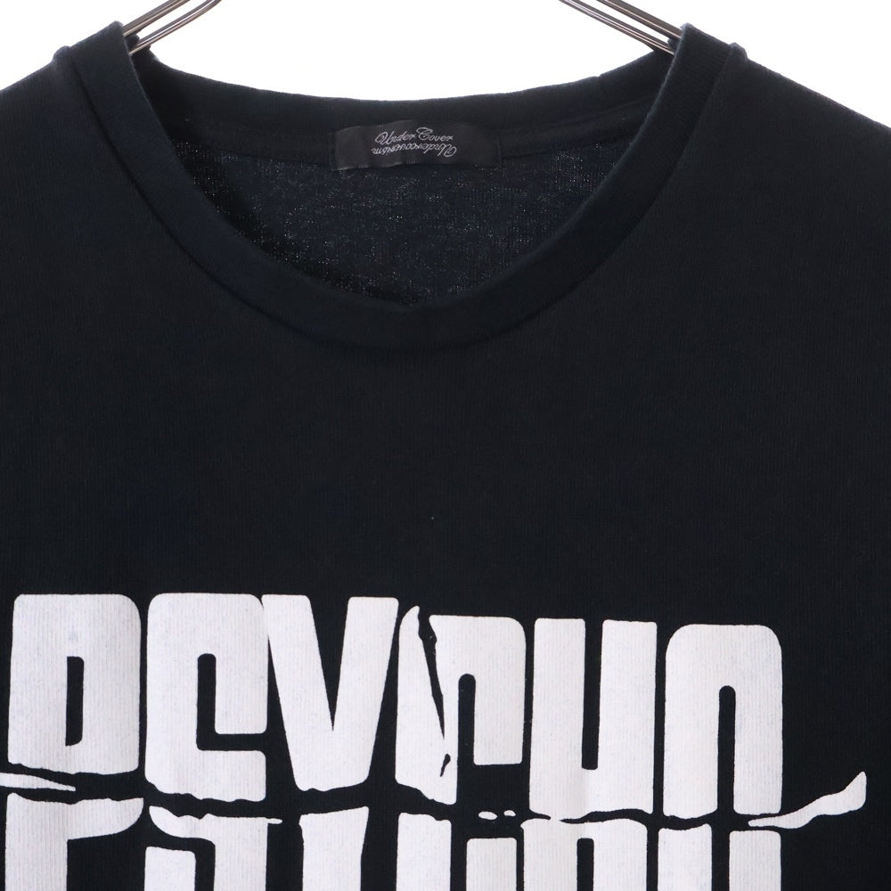 UNDERCOVER(アンダーカバー) 16SS THE GREATEST期 OFFICIAL PSYCHO サイコ フロントプリント ショートスリーブ カットソー 半袖 Tシャツ ブラック UCQ9811