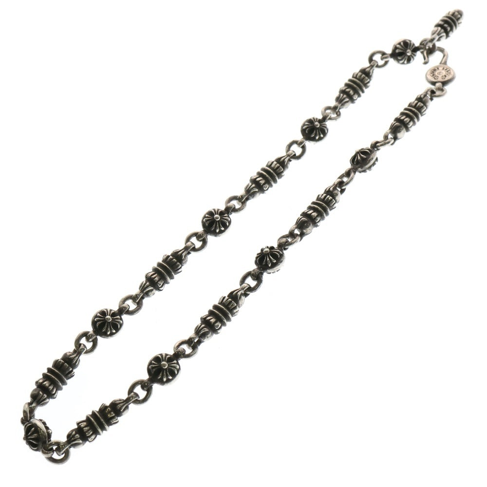 CHROME HEARTS(クロムハーツ) #2 CROSS BALL BARREL CHAIN クロスボール バレル チェーンネックレス シルバー