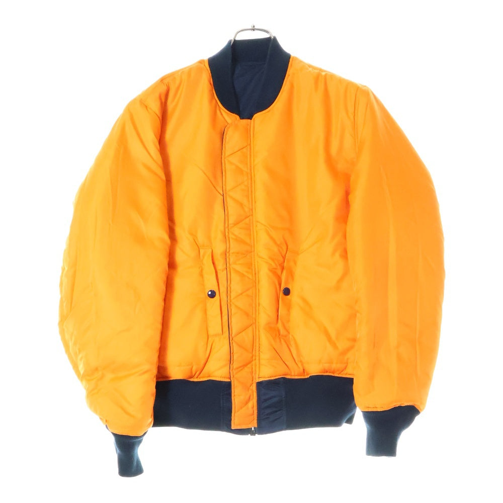 ALPHA INDUSTRIES(アルファ インダストリーズ) リバーシブル ナイロンフライトジャケット MA-1 ネイビー/オレンジ 615-37901
